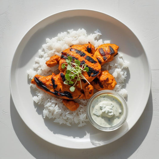 Buffalo Chicken Bowl with Blue Cheese & Micro Greens